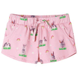 VidaXL Short enfant avec cordon de serrage 116 rose clair