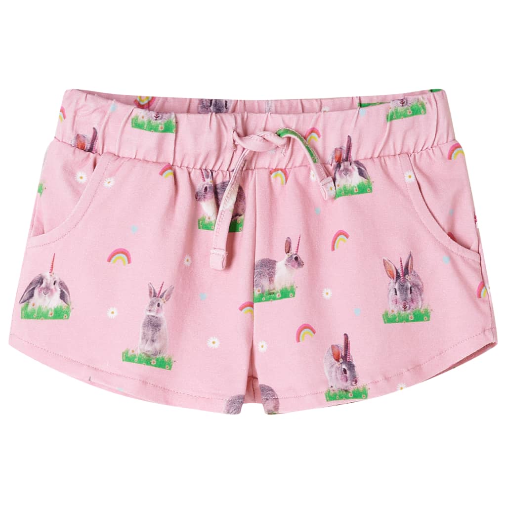 VidaXL Short enfant avec cordon de serrage 128 rose clair