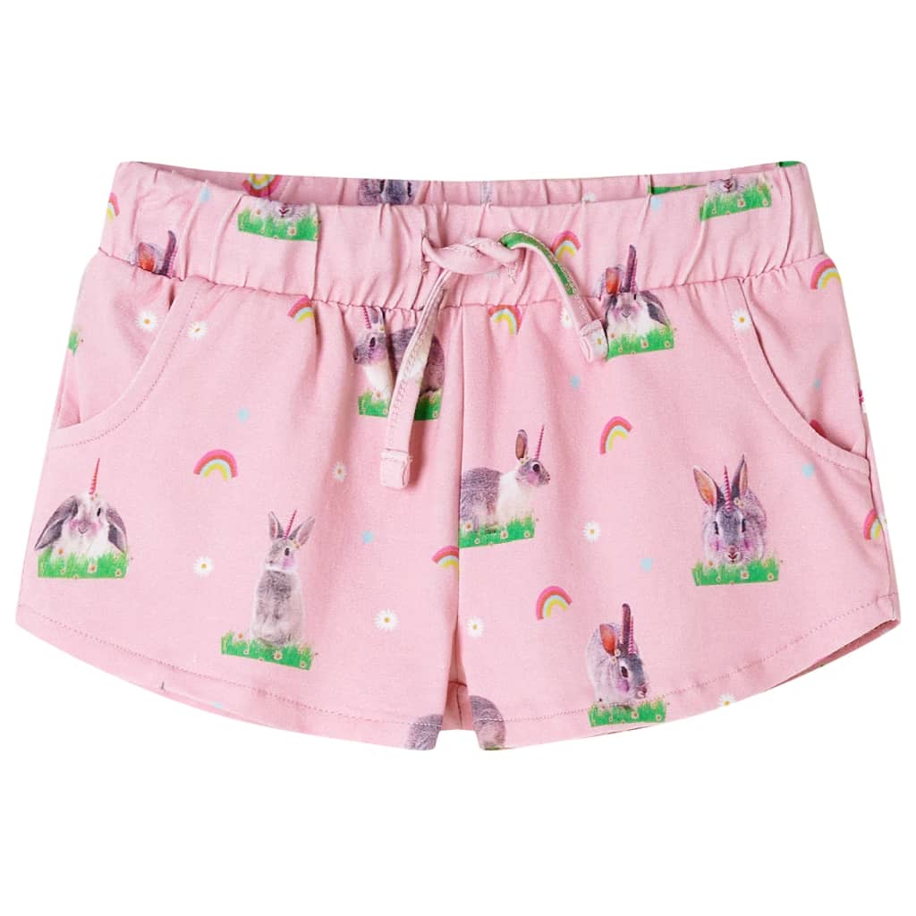 VidaXL Short enfant avec cordon de serrage 140 rose clair