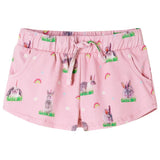 VidaXL Short enfant avec cordon de serrage 140 rose clair