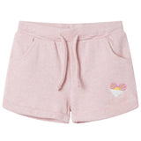VidaXL Short enfant avec cordon de serrage 116 rose clair mélangé