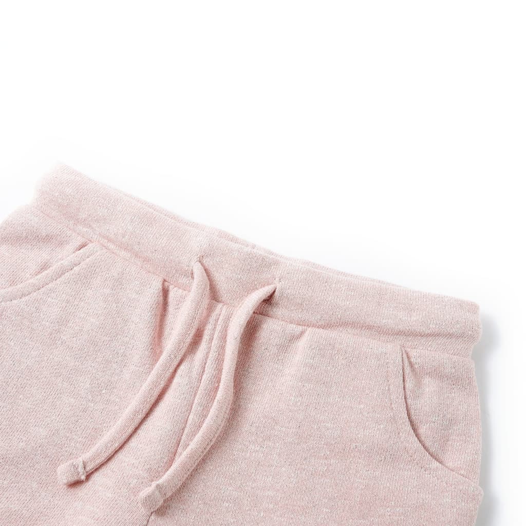 VidaXL Short enfant avec cordon de serrage 116 rose clair mélangé