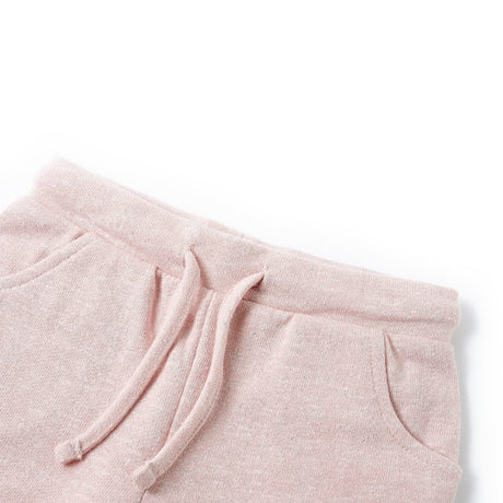 VidaXL Short enfant avec cordon de serrage 116 rose clair mélangé