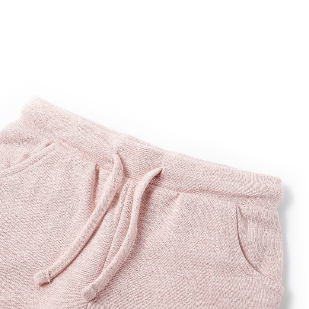 VidaXL Short enfant avec cordon de serrage 128 rose clair mélangé