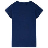 Vidaxl kindershirt 116 marineblauw