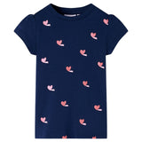VidaXL Chemise enfant 116 bleu marine