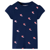 VidaXL chemise enfant 128 bleu marine