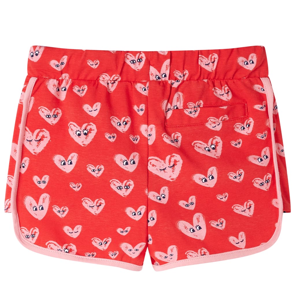 VidaXL Short enfant avec cordon de serrage 104 rouge