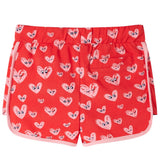 VidaXL Short enfant avec cordon de serrage 104 rouge