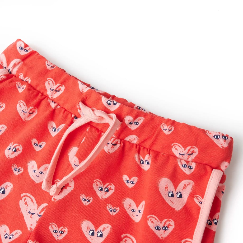 VidaXL Short enfant avec cordon de serrage 104 rouge