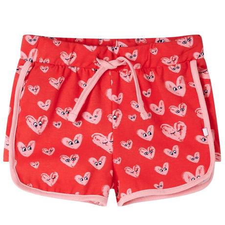 VidaXL Short enfant avec cordon de serrage 116 rouge