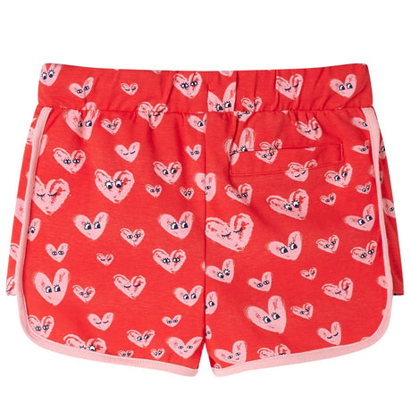 VidaXL Short enfant avec cordon de serrage 128 rouge