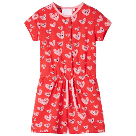 VidaXL Combinaison enfant 140 rouge