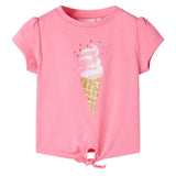 VidaXL Chemise enfant 104 rose vif fluorescent
