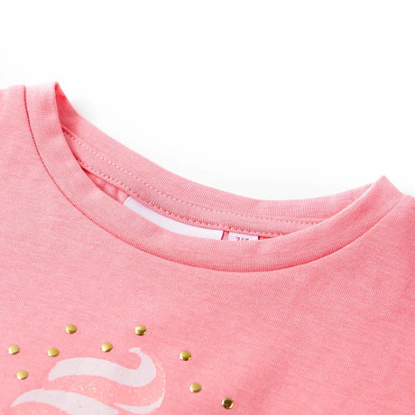 VidaXL Chemise enfant 116 rose vif fluorescent