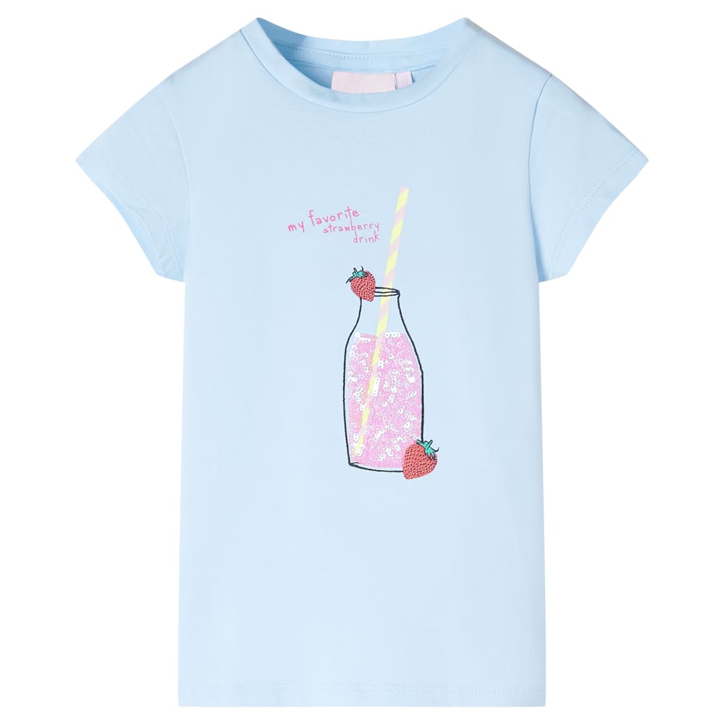 VidaXL chemise enfant 116 bleu doux