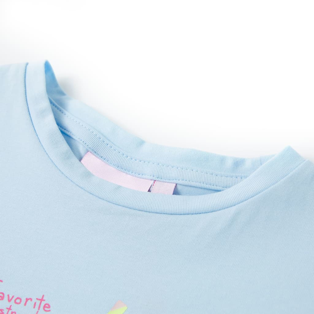 VidaXL chemise enfant 116 bleu doux