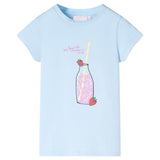 VidaXL Chemise enfant 140 bleu doux