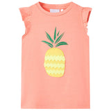 VidaXL Chemise enfant 140 corail fluo