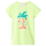 VidaXL Chemise enfant 92 jaune fluo