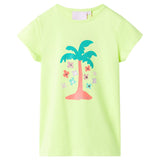 VidaXL Chemise enfant 128 jaune fluo