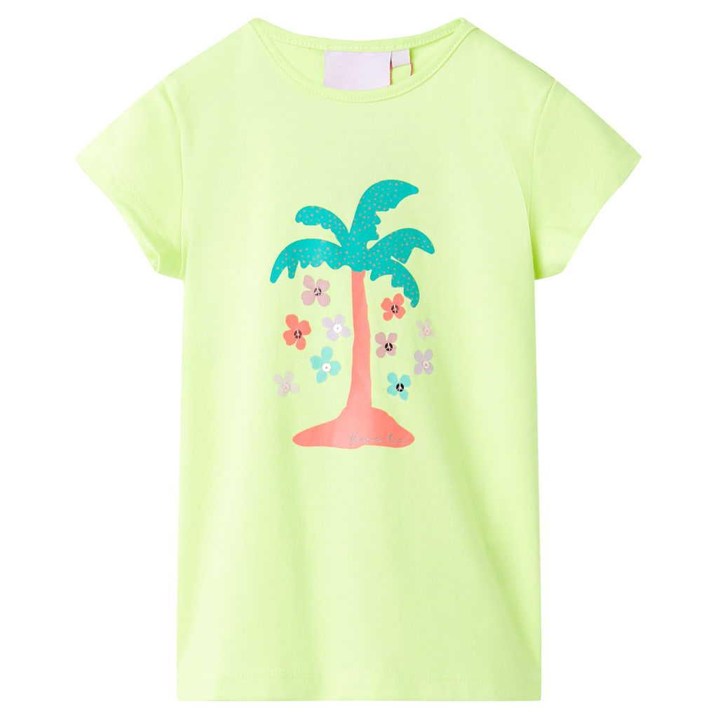 VidaXL Chemise enfant 140 jaune fluo