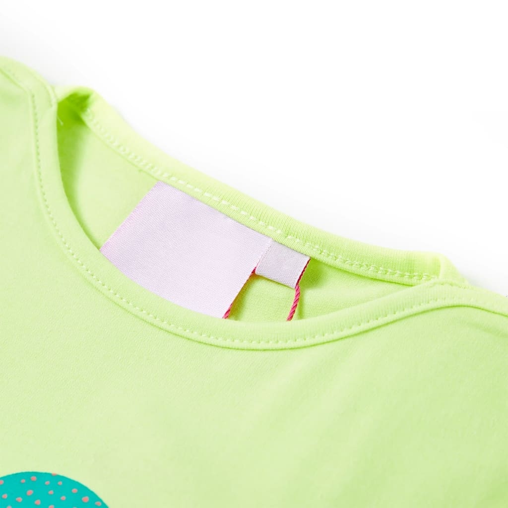 VidaXL Chemise enfant 140 jaune fluo