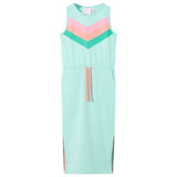 VidaXL Robe enfant avec cordon de serrage 140 menthe clair