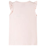 VidaXL Chemise enfant avec volants sur les manches 116 rose tendre