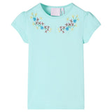 VidaXL Chemise enfant 92 bleu mer clair