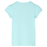 VidaXL Chemise enfant 104 bleu mer clair