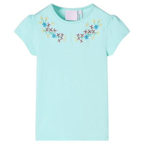 VidaXL Chemise enfant 128 bleu mer clair