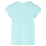 VidaXL Chemise enfant 128 bleu mer clair