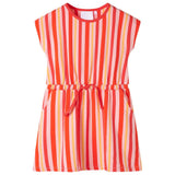 VidaXL Robe enfant avec cordon de serrage 104 rose et rouge