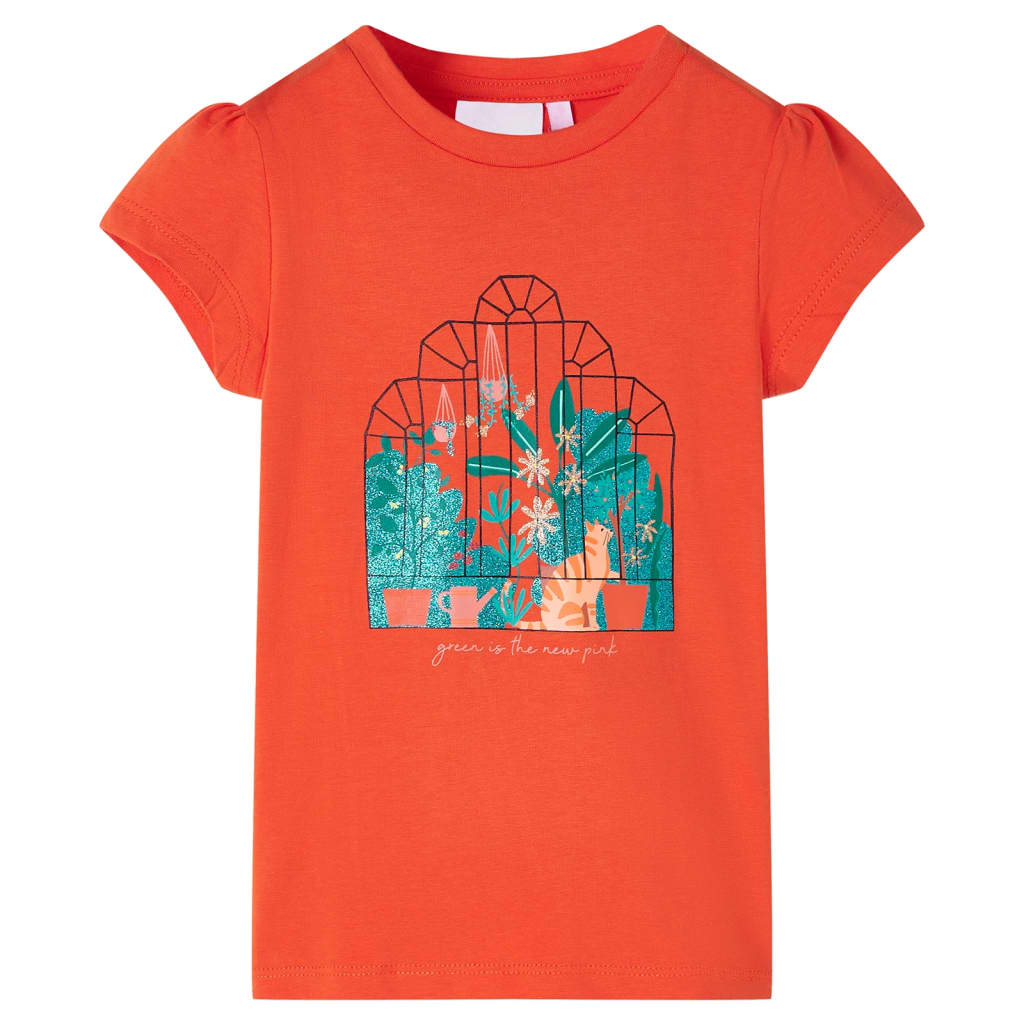 VidaXL Chemise enfant 116 orange foncé