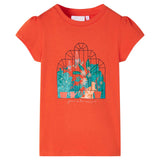 VidaXL Chemise enfant 128 orange foncé