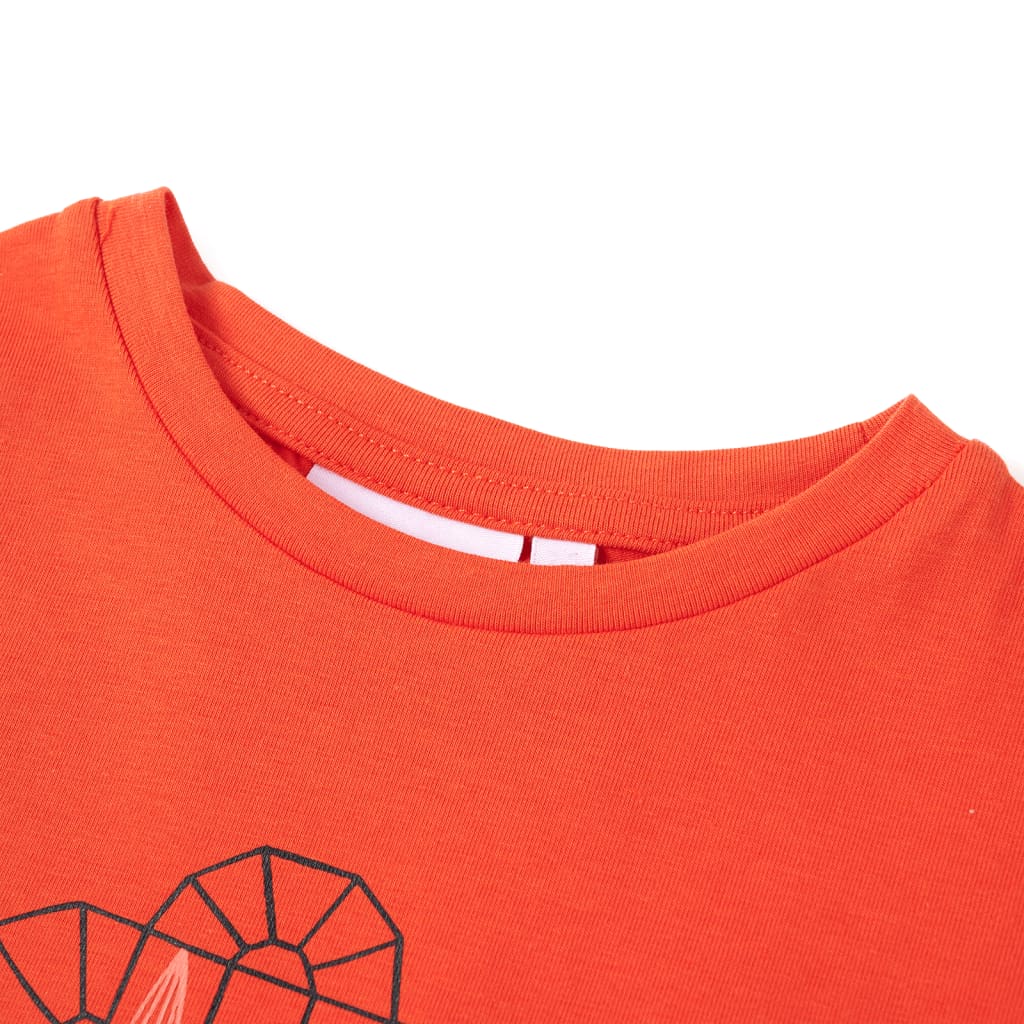 VidaXL Chemise enfant 128 orange foncé