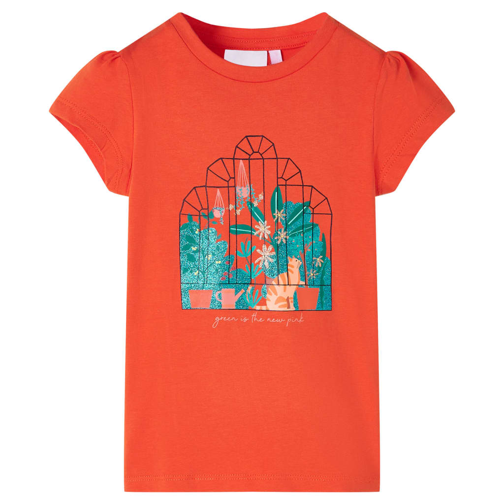 VidaXL Chemise enfant 140 orange foncé