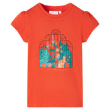 VidaXL Chemise enfant 140 orange foncé