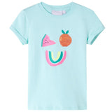 VidaXL Chemise enfant 104 bleu mer clair
