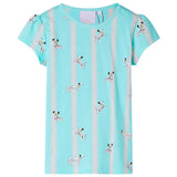 VidaXL Pyjama enfant manches courtes 128 écru