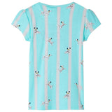 VidaXL Pyjama enfant manches courtes 128 écru