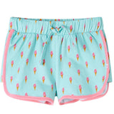 VidaXL Short enfant avec cordon de serrage 128 menthe clair