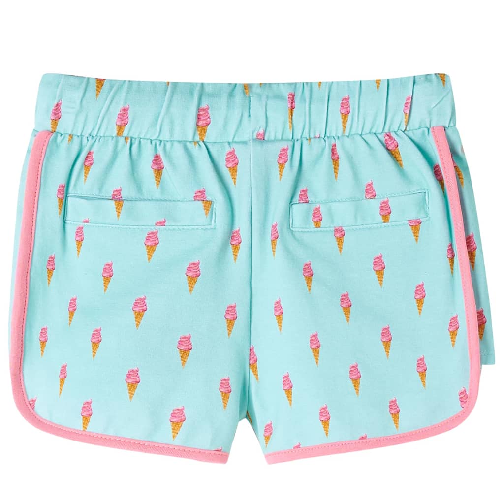 VidaXL Short enfant avec cordon de serrage 128 menthe clair