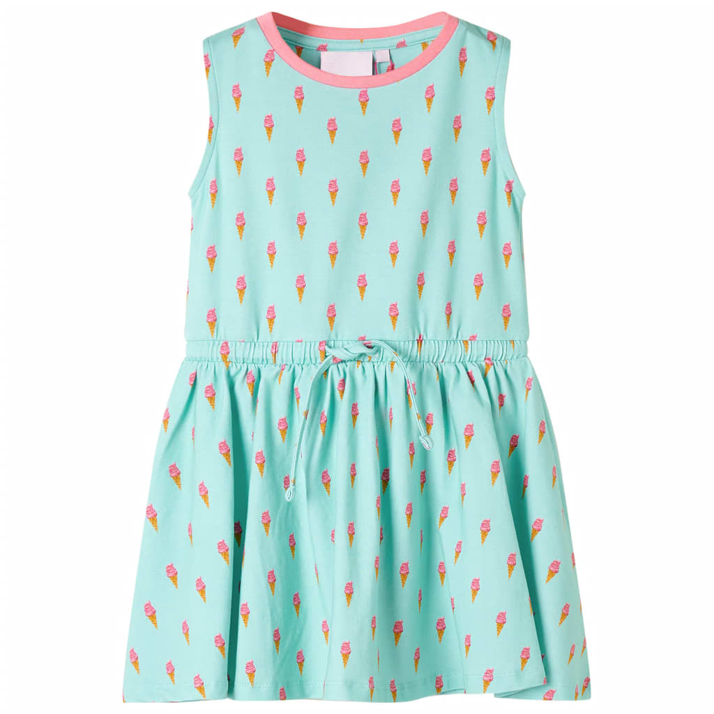 VidaXL Robe enfant avec cordon 92 menthe clair