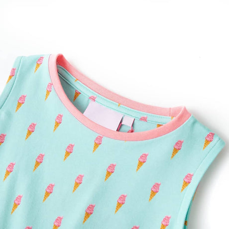 VidaXL Robe enfant avec cordon 104 menthe clair