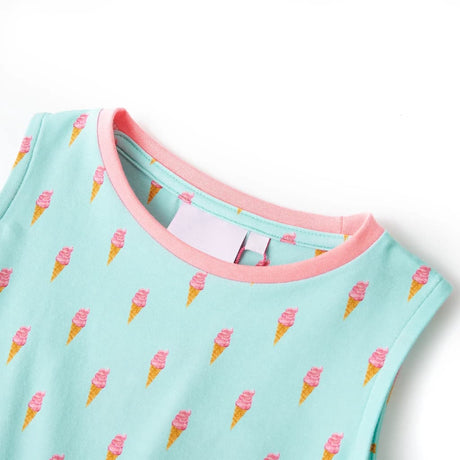 VidaXL Robe enfant avec cordon 128 menthe clair
