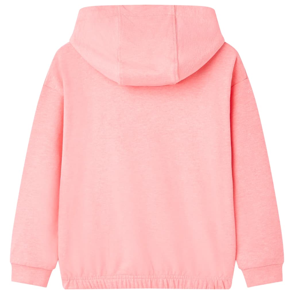 VidaXL Pull enfant à capuche 92 rose vif