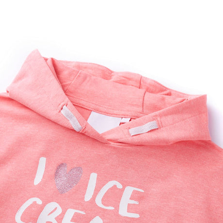 VidaXL Pull enfant à capuche 92 rose vif