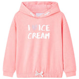 VidaXL Pull enfant à capuche 128 rose vif
